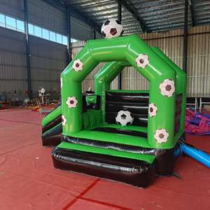 Trampolines gonflables pour enfants d'intérieur et d'extérieur Petits châteaux gonflables en PVC en forme de ballon de football à vendre à bas prix - Product Image 2