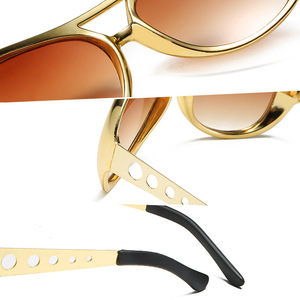 <span class=keywords><strong>Rockstar</strong></span> 50s et 60s Shades Gold Lunettes de soleil Party Favor Lunettes de soleil pour anniversaire Disco Pool Party Costume Accessoires - Product Image 5
