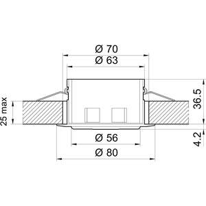 Détecteur de mouvement encastré au plafond pour intérieur, 230V AC, lumière de sécurité LED, style moderne - Product Image 5