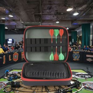 Estuche de Almacenamiento de Dardos EVA Negro Profesional Personalizado, Estuche de Viaje para Deportes al Aire Libre, Estuche de Dardos EVA para 10 Dardos - Product Image 2