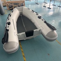 Bateau pneumatique à coque en aluminium UL245 de 245 cm avec support d'ancrage
