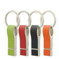 Clé USB en cuir en forme de sifflet avec logo personnalisé, USB 2.0 USB 3.0, 4 Go 8 Go 16 Go 32 Go 64 Go avec porte-clés, clé USB de haute qualité