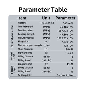 Résine Antinsky Standard Lite pour imprimante 3D DLP LCD 405nm 1kg Haute activité, haute précision et faible rétrécissement - Product Image 6