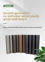 Panneaux muraux extérieurs en plastique bois imperméables et anti-corrosion, panneaux de treillis pour cour extérieure, panneaux muraux en plastique bois