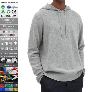 <span class=keywords><strong>Felpa</strong></span> con <span class=keywords><strong>Cappuccio</strong></span> Personalizzata con Logo, Pullover Premium in Lana e Cashmere <span class=keywords><strong>Senza</strong></span> <span class=keywords><strong>Tasche</strong></span> - Product Image 1