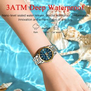 Drioshipping Luxury Fashion Women's <b>Watch</b> Hot Sale Waterproof Stainless Steel Luminous Quartz 3ATM Ladies <b>Watch</b> Alloy Box - Product Image 2
