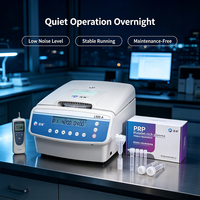 Système de centrifugation PRP vétérinaire bleu nuit, séparateur de sang avec tubes de traitement.