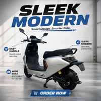 Moto électrique urbaine 72V 1000W 2000W avec moteur puissant, amortisseur réglable et pneus larges, deux roues