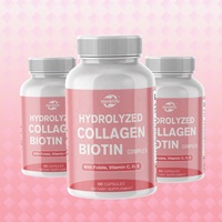 OEM ODM Vente chaude de compléments alimentaires au collagène et à la vitamine C, capsules de collagène et de biotine pour la peau