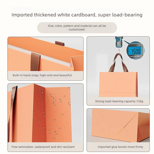 Borsa Shopper Personalizzata di Alta Qualità con Manico <span class=keywords><strong>in</strong></span> Nastro di Cartone Bianco per Confezioni di Abbigliamento <span class=keywords><strong>in</strong></span> Boutique - Product Image 4