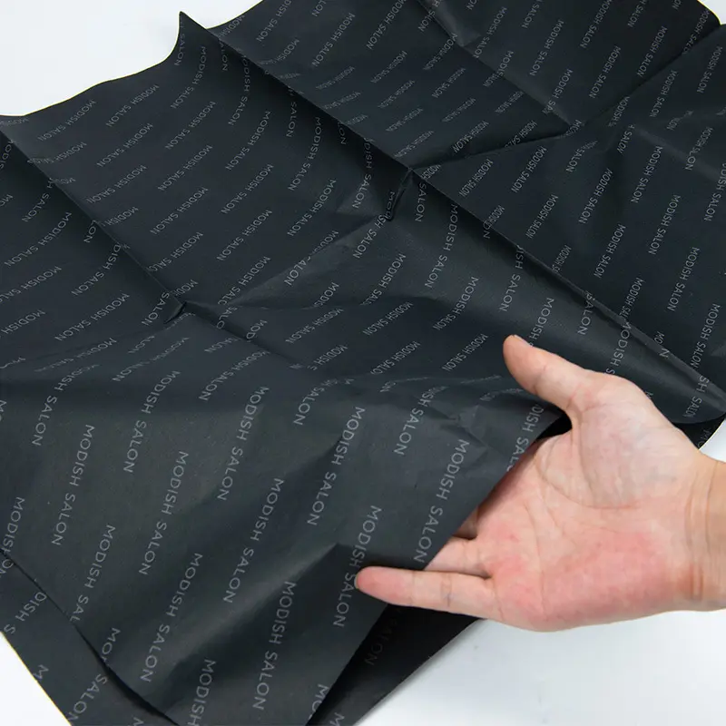 하이 퀄리티 도매 골드 브랜드 회사 로고 조직 종이 사용자 정의 포장 종이 인쇄 로고 포장지