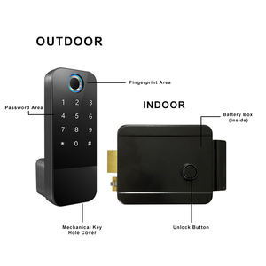 Serrure de jante électrique intelligente étanche avec contrôle de l'application Tuya Serrure intelligente d'empreinte digitale de porte extérieure WIFI - Product Image 6