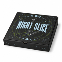 Caja de Pizza de Cartón Corrugado Desechable, Ecológica, Impresa a Medida, para Llevar Fideos y Pizza