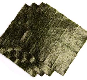 Algues Marines Séchées et Grillées Biologiques, <span class=keywords><strong>Nori</strong></span> pour Sushi, Cuisine Japonaise, 10 Feuilles - Product Image 2