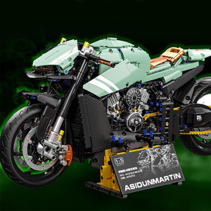 Blocs de construction de <span class=keywords><strong>moto</strong></span> Aston Martin Series 1:5 en plastique ABS électroplaqué, 2176+ pièces, édition limitée, modèle d'assemblage MOC pour adultes - Product Image 3