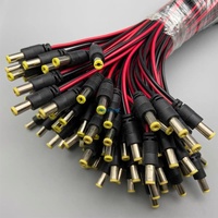 Conector Macho de 1 CC 5.5*2.1mm y Adaptador de Corriente con Terminal de Tornillo para Cámaras CCTV o Tiras LED