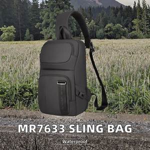 Wholesale Customizable Large Capacity Anti-Theft Sling <b>Backpack</b> Casual Water Repellent Chest Bag Oxford Polyester Lining for Men - Product Image 4