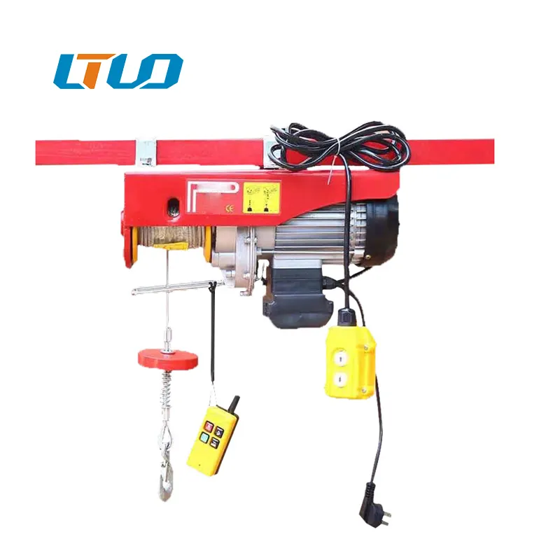 Lift Portable Crane Small Electric Hoist With Wireless Remote For Construction