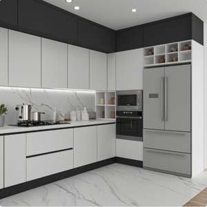 Muebles de Cocina Modernos, Diseño Simple, Gabinete de Cocina de Madera para Venta al por Mayor - Product Image 4