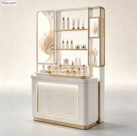 Vitrine de présentation de cosmétiques de luxe, présentoir de produits de soin de la peau, présentoir de maquillage pour boutique de beauté et magasin de détail