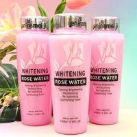 Tonique hydratant éclaircissant et illuminateur 450 ml, sérum réparateur régulateur de sébum à la périlla, tonique à l'eau de rose