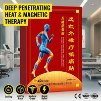 Patchs de thérapie magnétique infrarouge lointain Zourunan Medical pour soulager la douleur, boîte de 8 pièces pour les articulations, le dos et les muscles, vente en gros, fournisseur d'usine