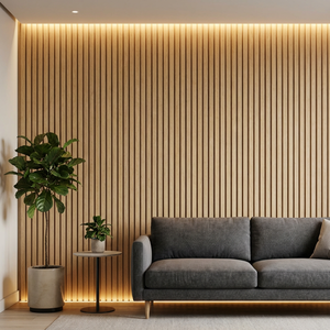 Panneau acoustique en bois intérieur personnalisable, couleur noire, placage de bois <span class=keywords><strong>ardoise</strong></span>, revêtement acoustique Akupanel pour chambres - Product Image 2