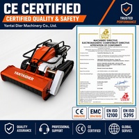 All Terrain Crawler 1000mm freesmaaier op batterijen, rupsbanden, op afstand bestuurbare gazonmaaier voor bosbouw