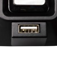 Bouton d'alimentation pour PC, bouton de commutation pour PC de bureau 6.3 "avec deux ports USB bouton de réinitialisation de l'alimentation externe Port de microphone audio Refit