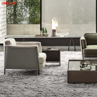 Fauteuil Shelley de designer italien moderne avec pieds à structure métallique Chaise longue en selle pour mobilier de salon Chaise de loisirs en tissu