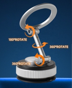 Soporte Magnético para Teléfono <span class=keywords><strong>de</strong></span> Coche con Succión al Vacío N52, Rotación <span class=keywords><strong>de</strong></span> 360 Grados °   Soporte Magnético Giratorio y Plegable <span class=keywords><strong>de</strong></span> Aleación para Teléfono, Universal para el Tablero del Automóvil - Product Image 3