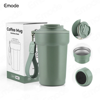 Personnalisé 304 Acier Inoxydable Curieux Thermos Tasse Étudiants En Plein Air Bureau Verres Octogone Tasses À Café Portable Corde Bouteille