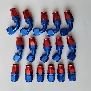 An3 an4 an6 an8 an10 an12 an16 rettilineo 45gradi 90gradi 180degg alluminio ptfe tubo di estremità e raccordi - Product Image 6