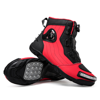 Bottes de moto pour hommes et femmes, imperméables, antidérapantes, anti-collision, courtes, à lacets, pour l'extérieur, pour la rue, pour l'été, 37-47