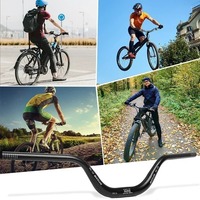 BUCKLOS 31.8mm guidon de vélo Rise Swallow VTT guidon 31.8*780MM Riser 30/50/90/120mm barre aluminium pièces de cyclisme