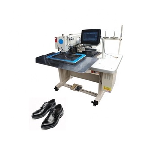Machine à coudre industrielle automatique à point noué informatisée pour sacs en cuir et chaussures, avec pied marcheur - Product Image 3