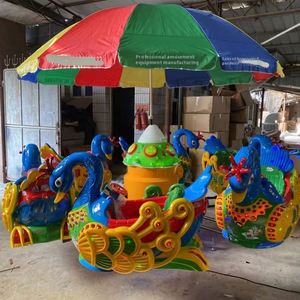 Manège Rotatif Intérieur : Équipement d'Amusement Multijoueur, Train sur Rail, Balançoire Carrée, Carrousel en Plastique pour Usage Domestique – Optimal - Product Image 3