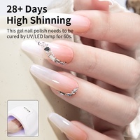 R S Nail Gel UV Autolissant Sans Hema Marque Privée, Vernis à Ongles de Haute Qualité, Fournitures Professionnelles pour Salons, Gel UV Blanc Dégradé