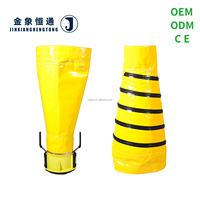 Tuyau flexible de conduit de ventilation d'avion de PVC PCA 200mm 600mm équipement préconditionné de soutien au sol de climatisation