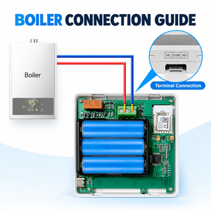 Termostato Inteligente Tuya WiFi Zigbee para Caldera de Gas y Calefacción de Agua, Control Remoto por Aplicación, Pantalla Táctil, Control de Temperatura Ambiente, Venta al Por Mayor - Product Image 6