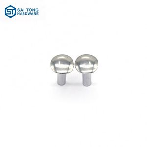 Rivets semi-tubulaires à tête ronde en acier inoxydable, norme ISO, tailles personnalisables - Product Image 2