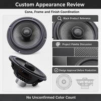 Haut-parleur coaxial de voiture personnalisé de 6,5 pouces avec cône en carbone et panier en aluminium pour projets de marques audio automobiles OEM ODM 500 paires