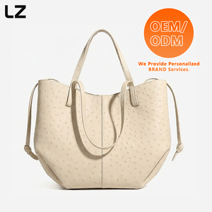 Bolsos de Mujer LZ, Bolsos de Mano de Gran Capacidad, Bolsos Tote con Logotipos Personalizados, Bolsos de Hombro de Cuero Vegano de Avestruz para el Trabajo y Viajes - Product Image 5