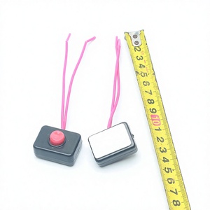 Interruptor de bocina para coche, 4x5x6mm, cuadrado negro, con adhesivo, universal para uso en vehículos - Product Image 4