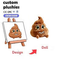 Peluche Mignonne et Moelleuse en Forme de Crotte, Jouet en Peluche Doux, Peluche Kawaii en Forme de Crotte, Décoration Amusante pour Chambre, Coussin Décoratif, Cadeau d'Anniversaire Unique pour Enfants