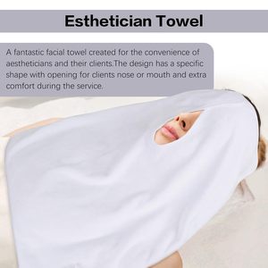Vente en gros LOGO personnalisé en forme de U barbier massage physiothérapie épaissie absorbante douce salon de beauté Spa serviette de visage - Product Image 5