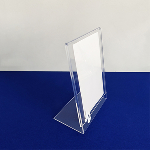 Đứng thẳng đứng hình chữ L đứng lên giữ dấu <span class=keywords><strong>Acrylic</strong></span> 8.5x11 "(3 gói) bảng hiệu <span class=keywords><strong>menu</strong></span> <span class=keywords><strong>Acrylic</strong></span> cho cửa hàng - Product Image 4
