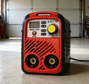 Máquina de Soldadura MMA Compacta y Mini con Carcasa Resistente en Rojo y Negro y Enfriamiento Eficiente para Uso en Talleres y Garajes - Product Image 4