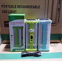 Lampe solaire de camping grande taille à succès, portable et rechargeable, avec LED lumineuses sur 4 côtés, pour la randonnée et le camping en extérieur