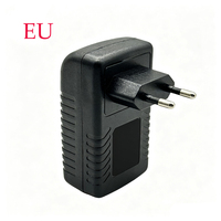 Inyector POE Pasivo Personalizado de 24 V 1 A, 48 V 0,5 A, 24 W, Enchufe para EE. UU., UE y Reino Unido, Adaptador de Corriente POE Ethernet para Cámara IP, Puente WLAN